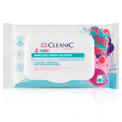 CLEANIC Nawilżany papier toaletowy Junior 40szt.jpg