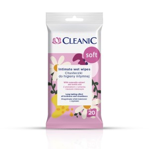 Cleanic Soft Chusteczki do Higieny Intymnej 20 szt.